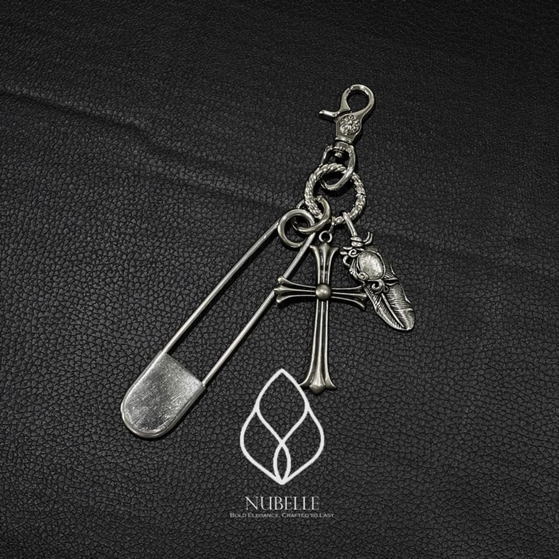 🌗 Chrome cross keyring / 크롬 크로스 클립 키링 상품이미지9