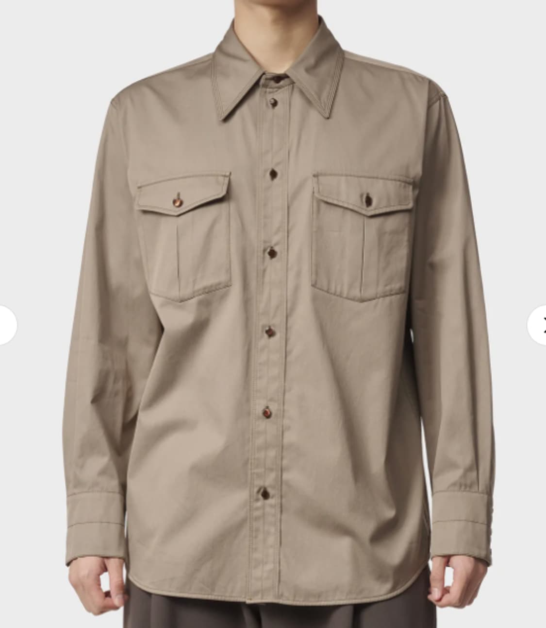 르메르 웨스턴 셔츠 브라운 [50] 상품이미지1