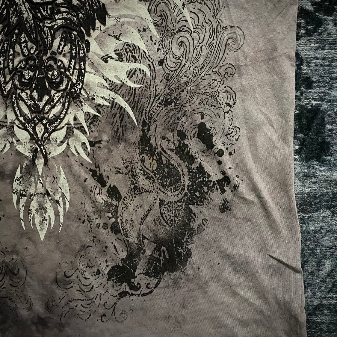 -Buckaroo- Lion Print Y2K T-Shirt 상품이미지5
