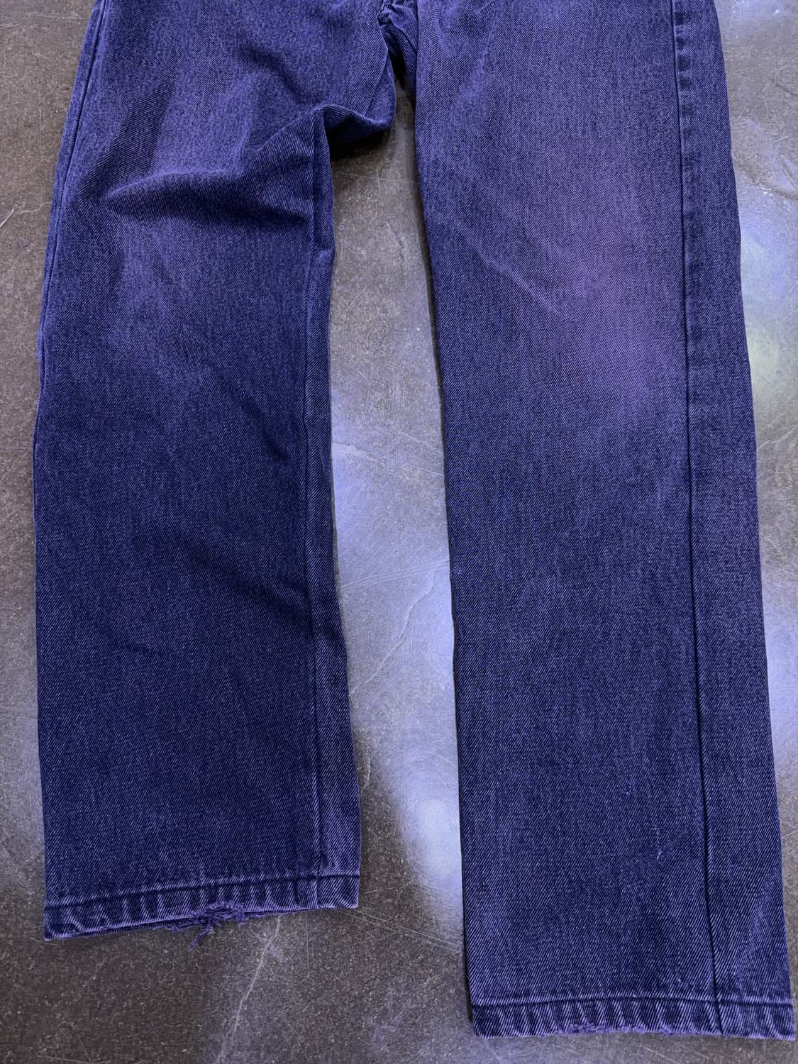 아르마니 알마니 빈티지 레귤러핏 퍼플 워싱 데님팬츠 33 상품이미지4