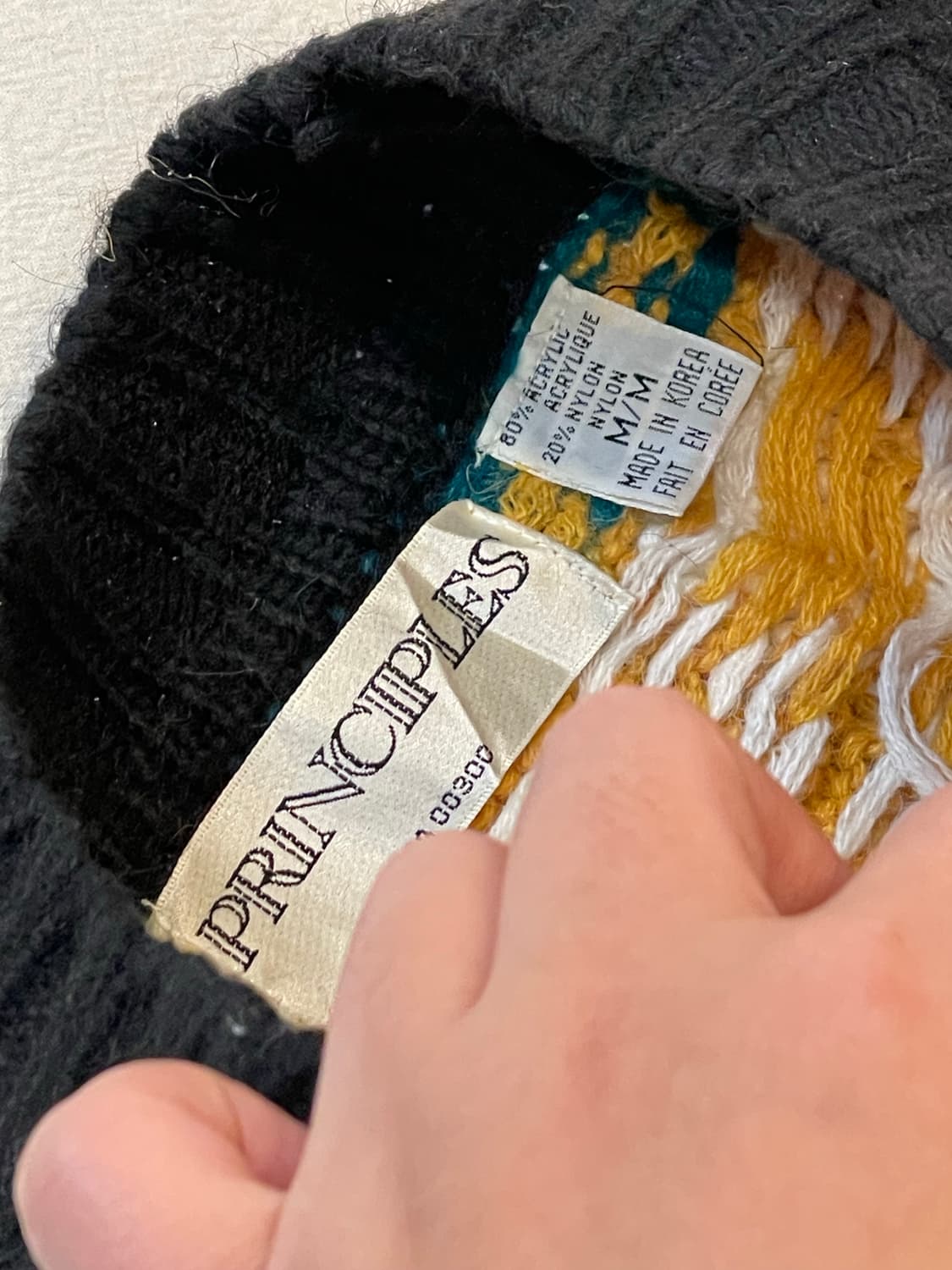 노르딕 겨울패턴 모리걸 롱니트 상품이미지5