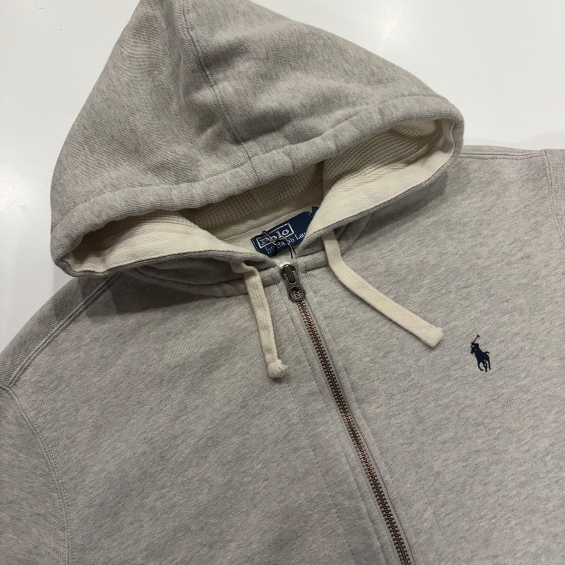 [2XL] 폴로 랄프로렌 그레이 풀집 후드집업 B780 상품이미지3