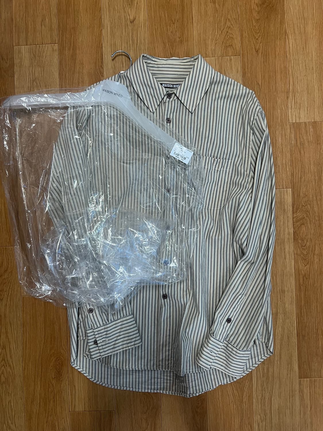 웨스턴 스트라이프 셔츠 베이지 상품이미지4