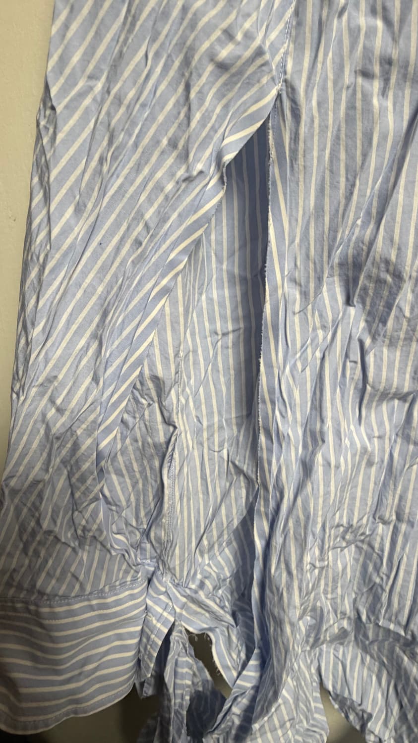 메종 마르지엘라 컷 오프 스트라이프 셔츠 원피스 투웨이 자켓 아우터 상품이미지6