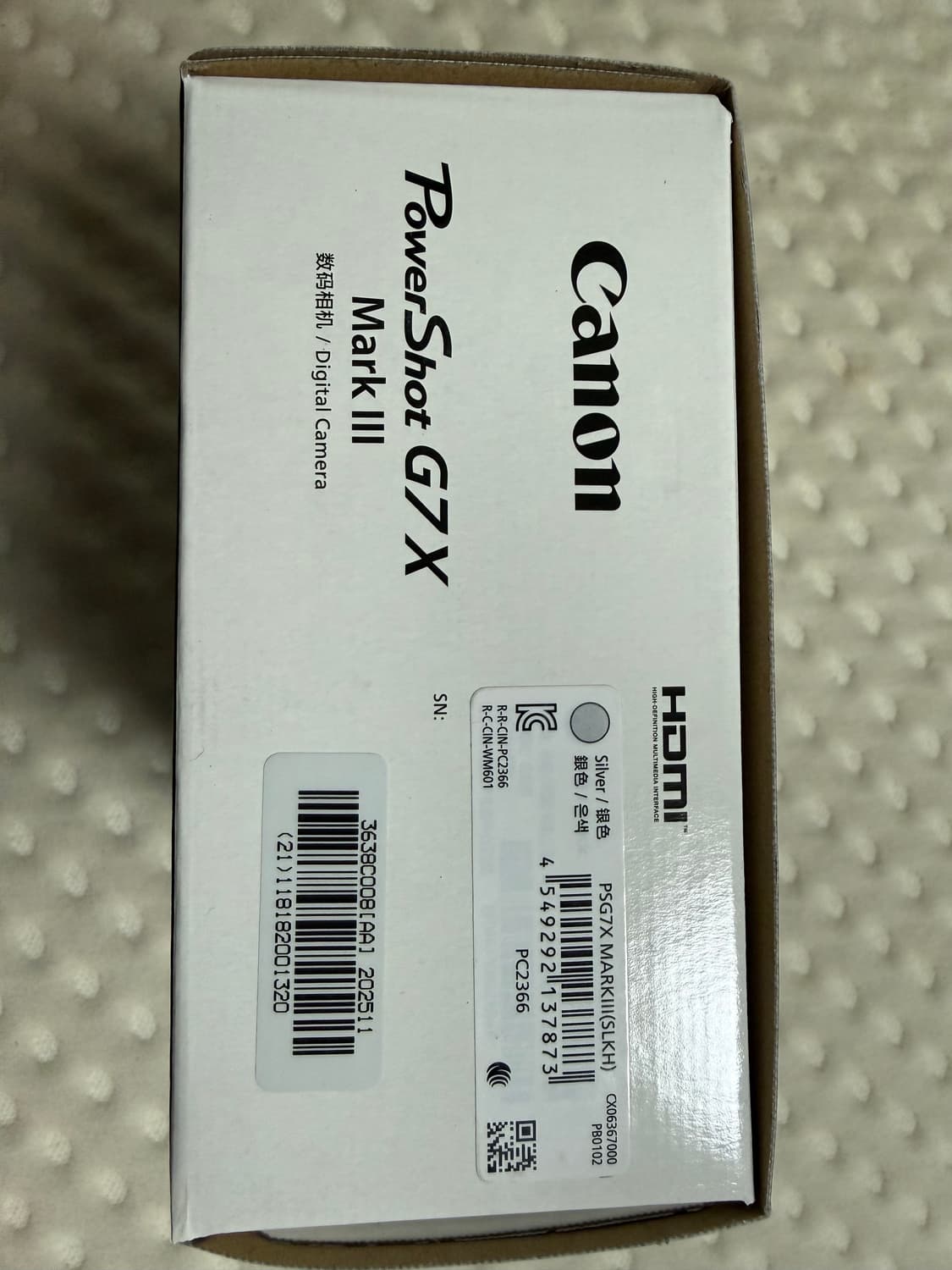 캐논 G7x Mark3 [실버] 판매합니다. 상품이미지2