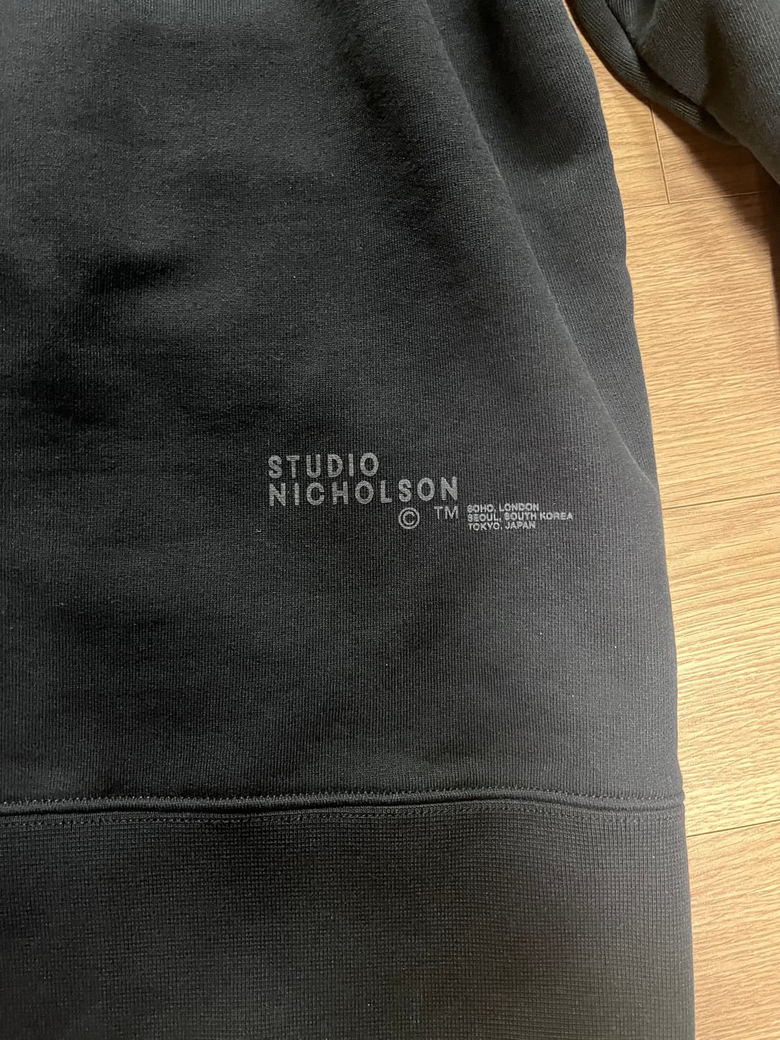 스튜디오니콜슨 오버사이즈 맨투맨 블랙 XL 상품이미지2