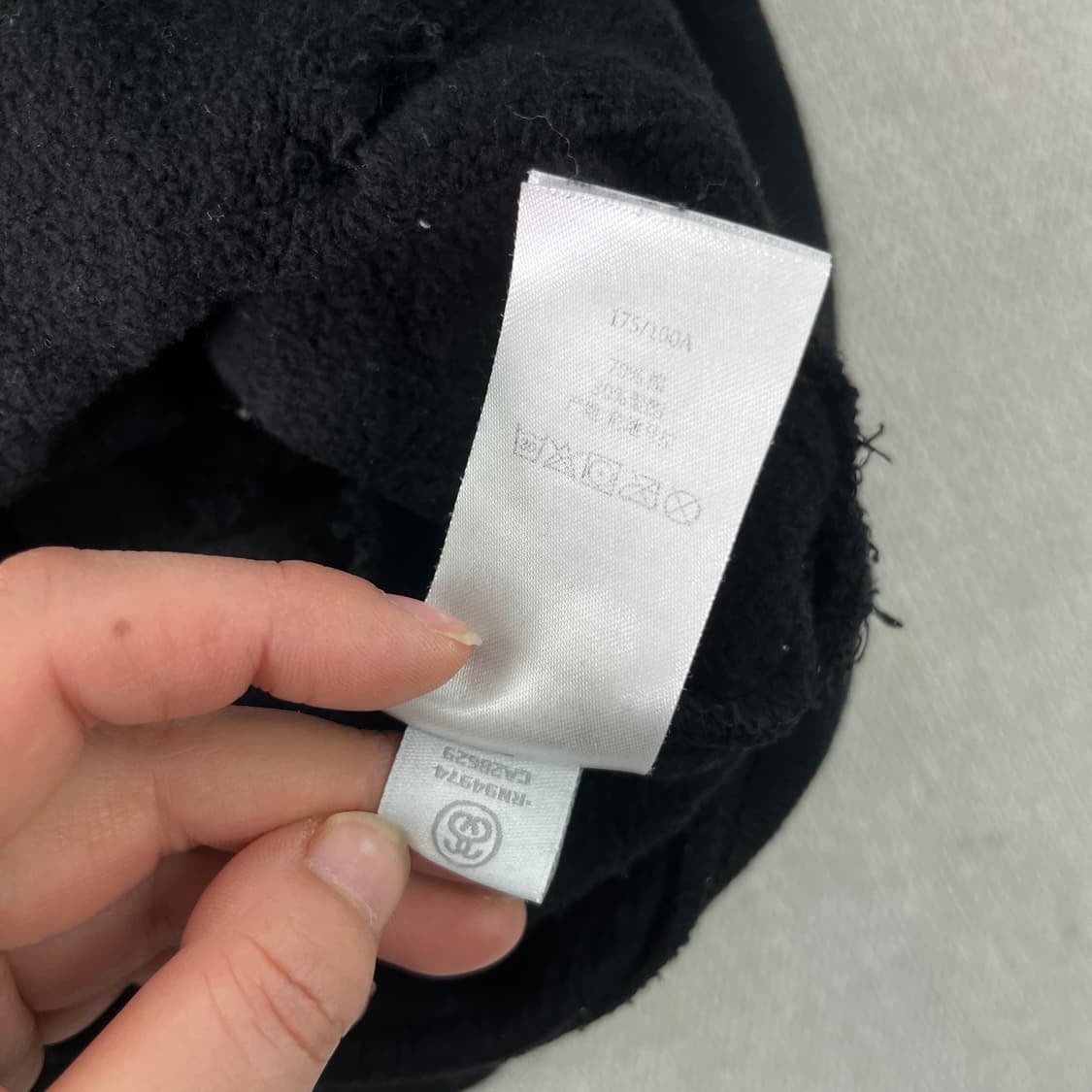 100 스투시 베이직 코튼 빅로고 후드티  상품이미지6