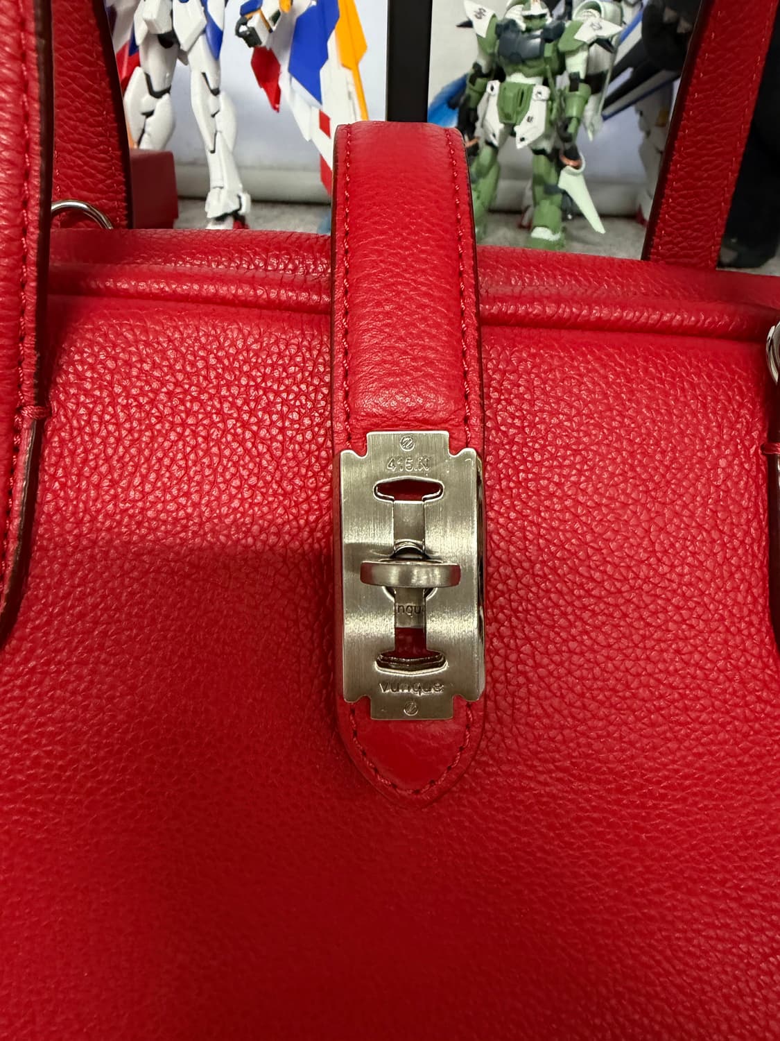 정품) VUNQUE 분크 레드 숄더 토트백 상품이미지3