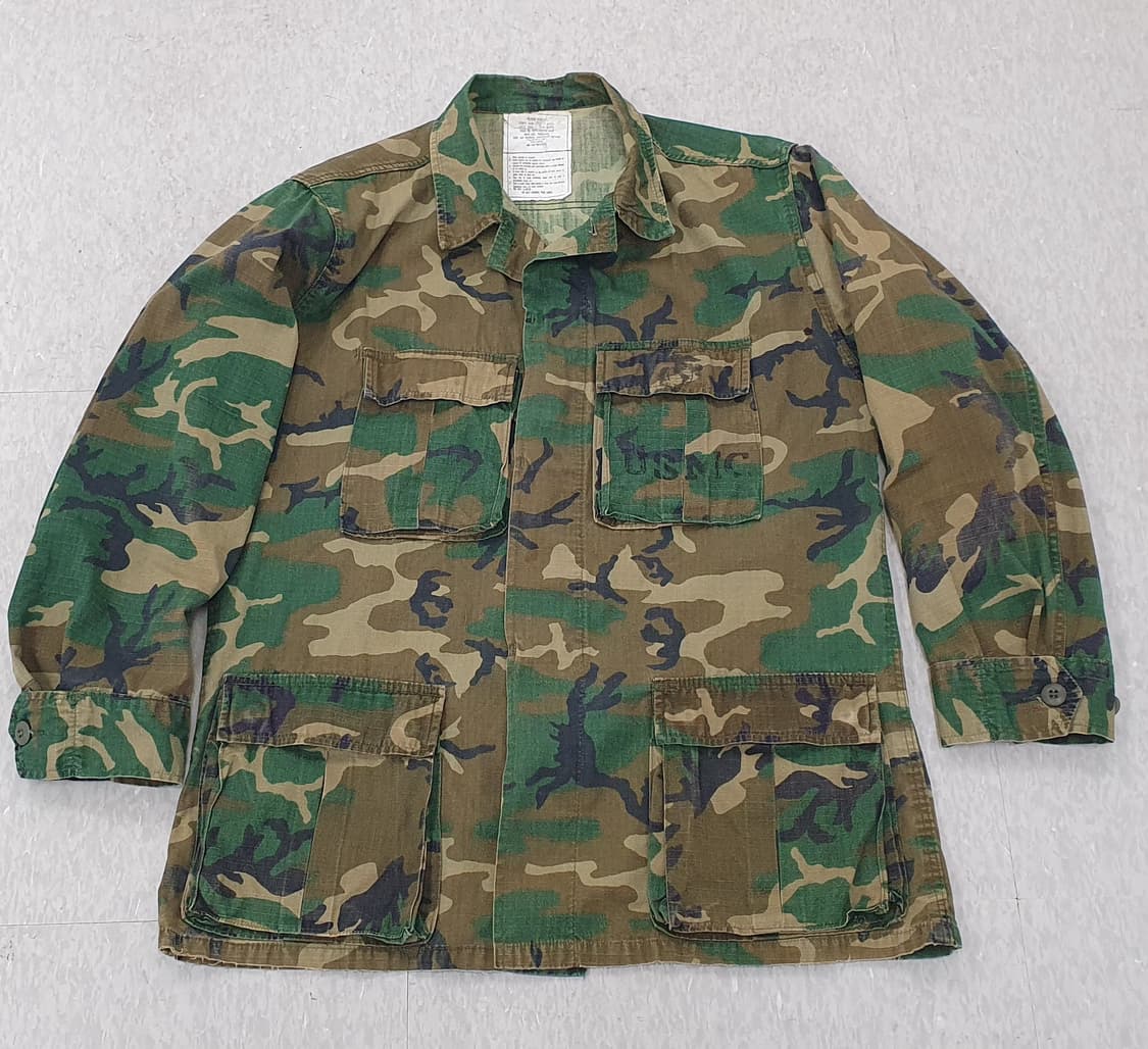 미군 오리지널 RDF 퍼티그 자켓 ERDL 패턴 M-R ('81년도) 상품이미지1