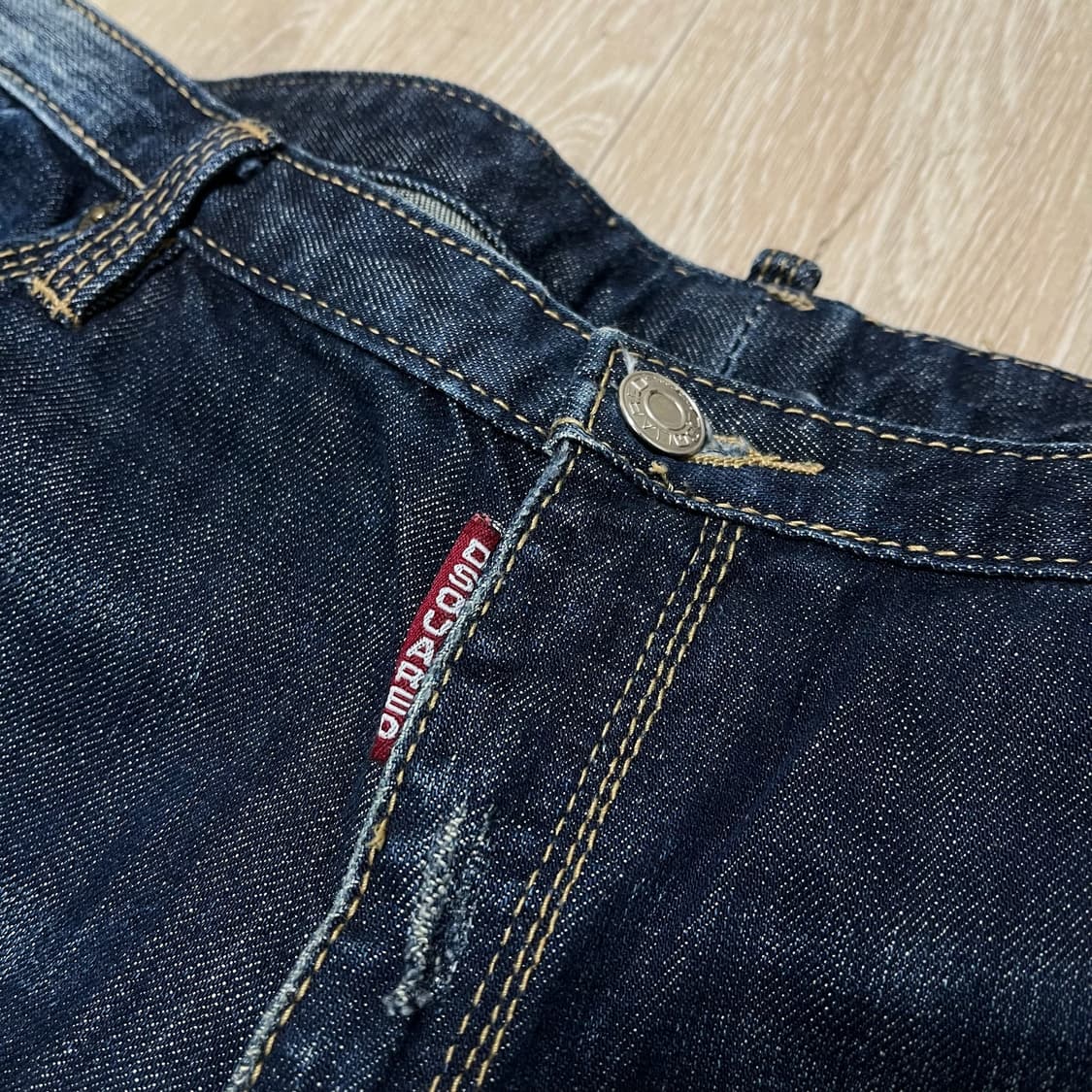 디스퀘어드2 데미지 페인팅 워싱 데님 청바지 [진청] 50 상품이미지7
