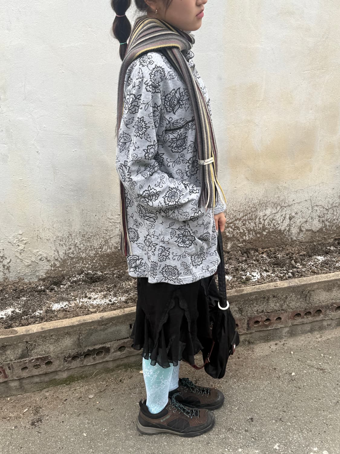 빈티지 플라워패턴 포켓 버클 자켓 상품이미지3