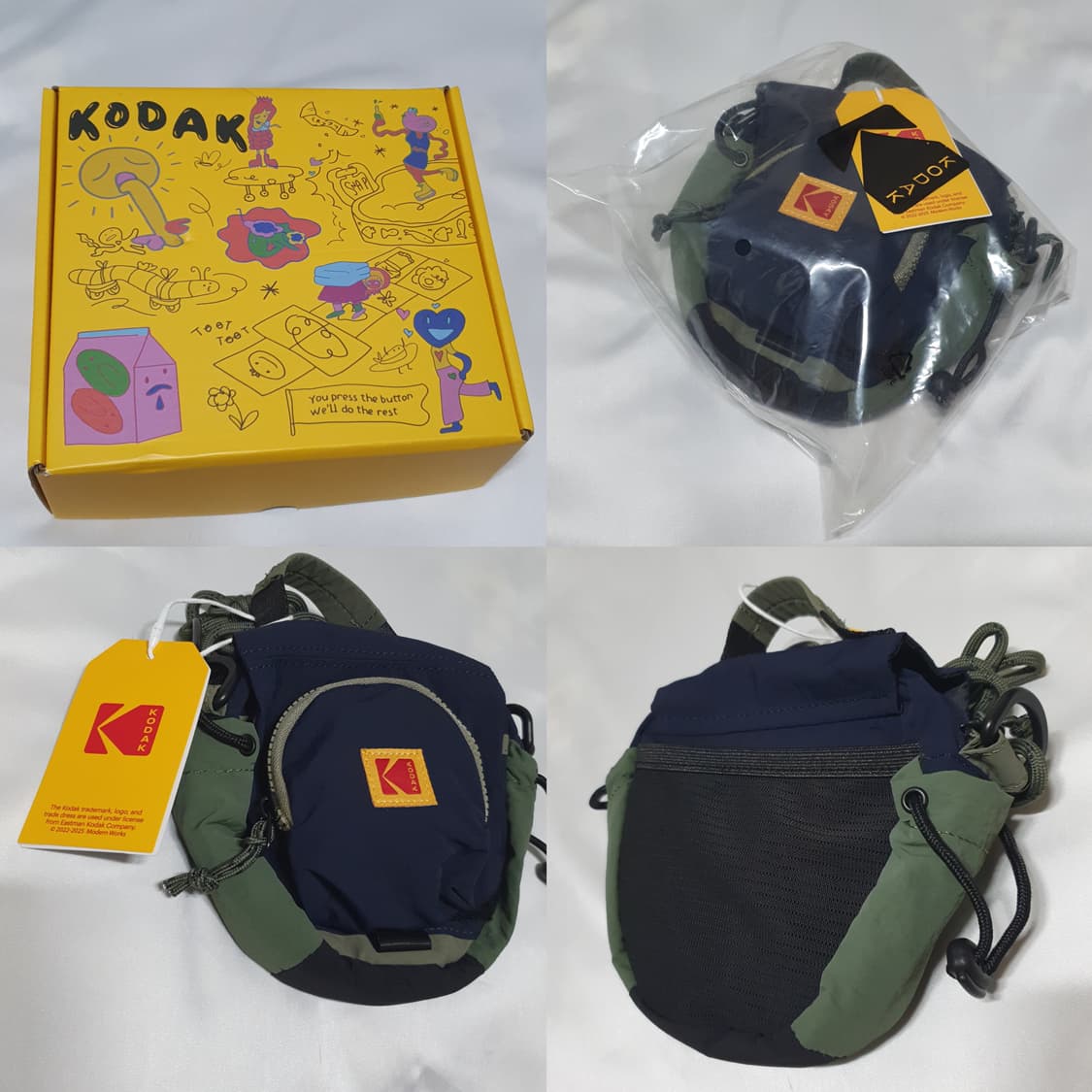 그린 네이비 옐로우 레드 코닥 카메라 줌백 미니백 크로스백 상품이미지3