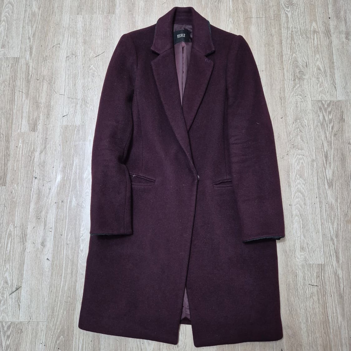 비지트인뉴욕 여성 캐시미어 럭셔리 싱글 코트 (55) 상품이미지1