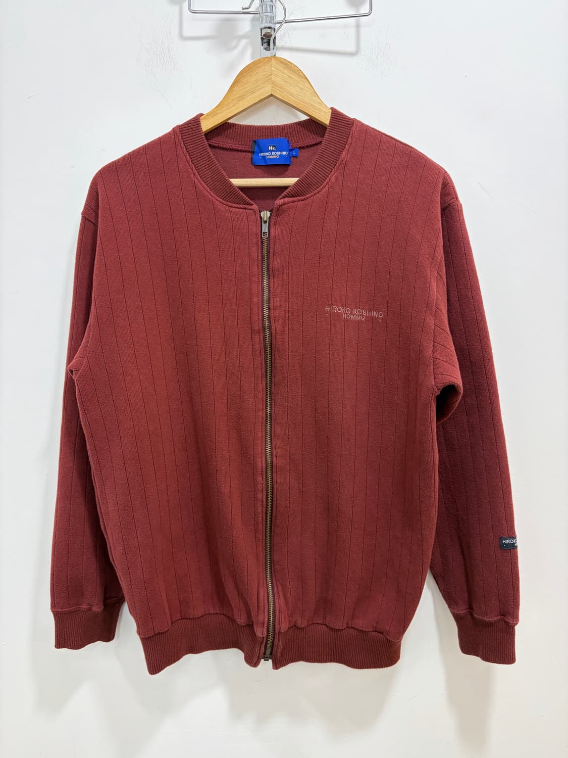 히로코 코시노 옴므 버건디 코튼 자켓 상품이미지4