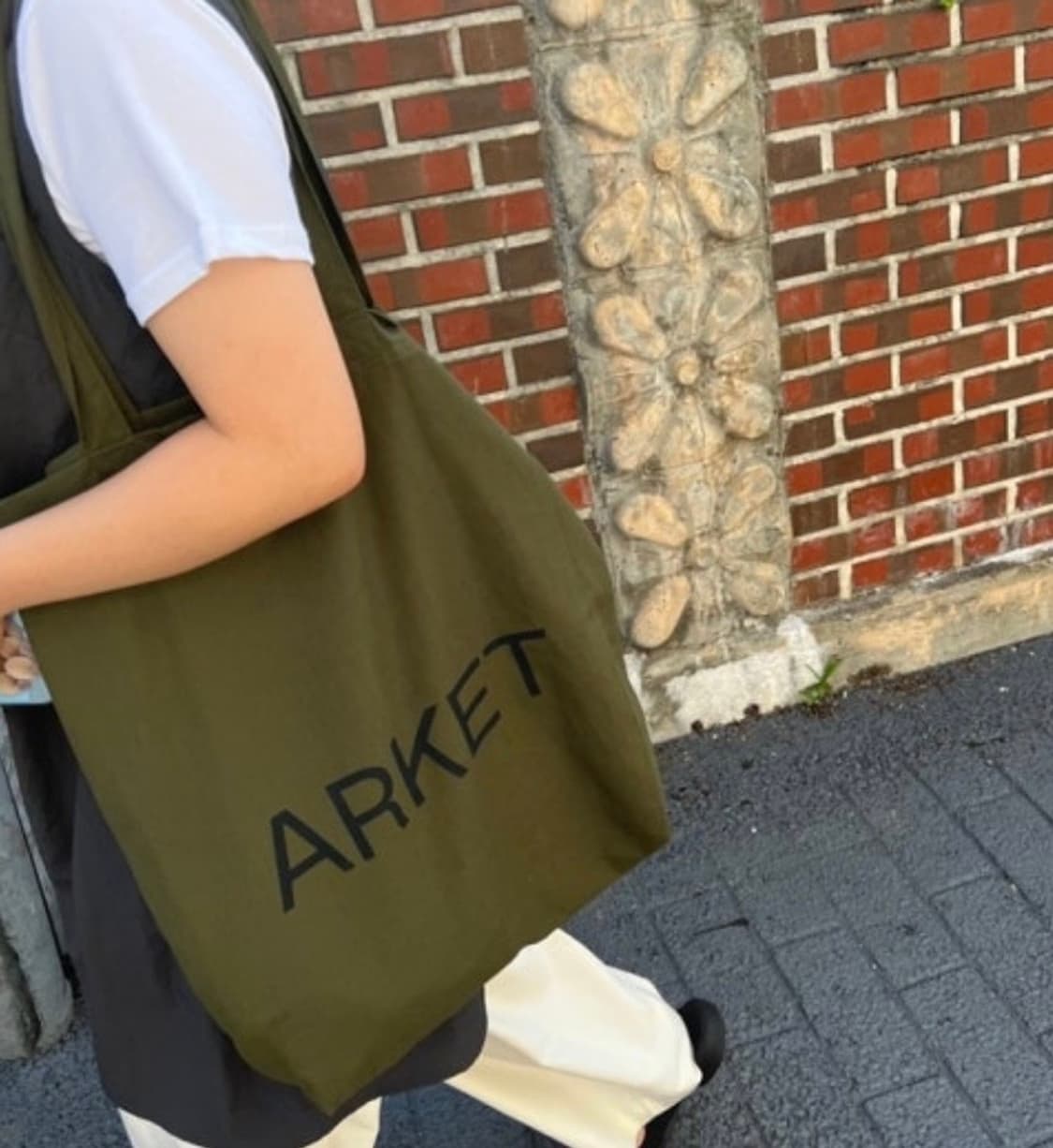 아르켓 에코백 카키 상품이미지2