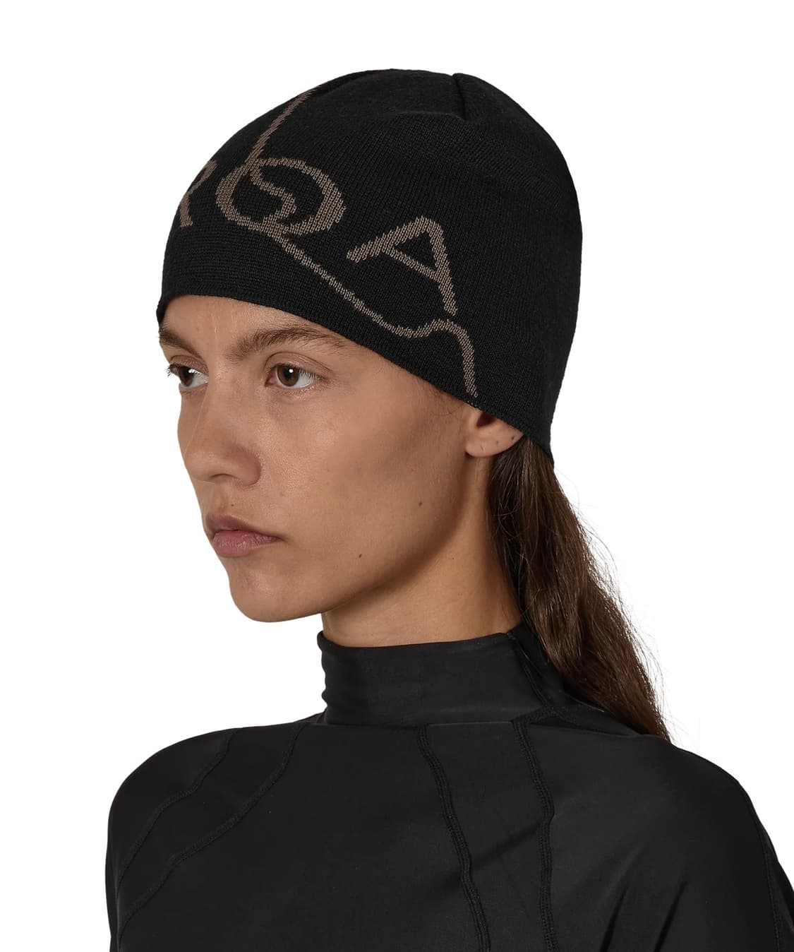 로아 하이킹 26ss 로고 울 비니/블랙 상품이미지1