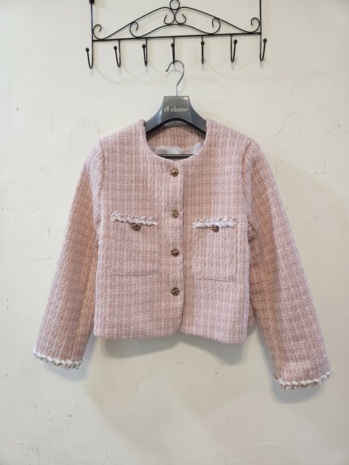 핑크 트위드 자켓 55 상품이미지1