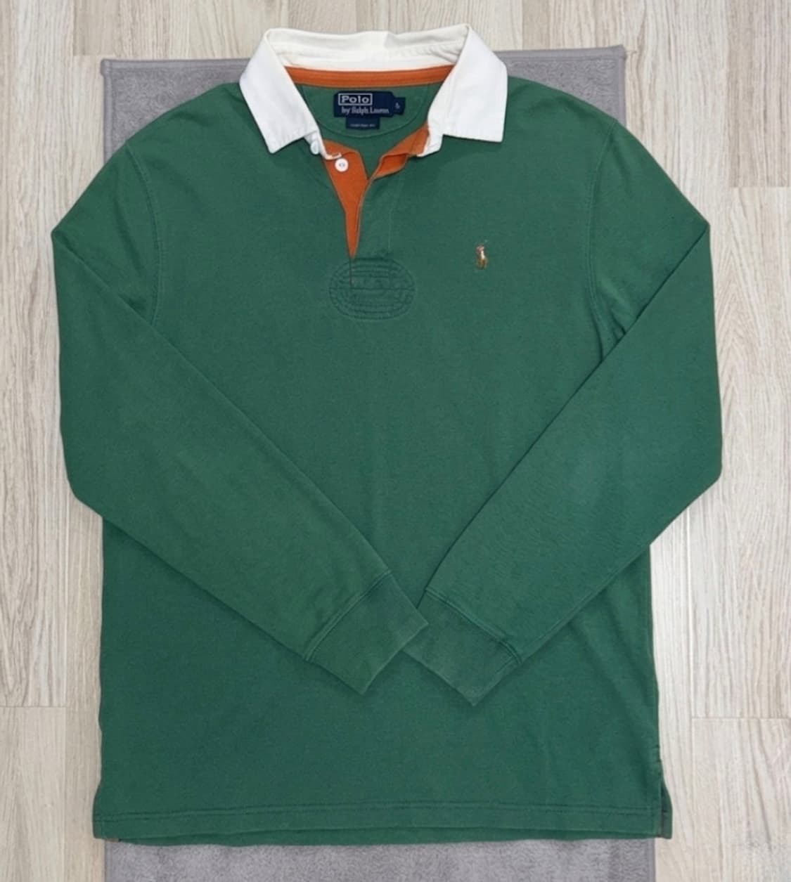 [S급] 봄맞이🌸🌸 폴로 랄프로렌 그린 럭비 티셔츠 L (커스텀핏) 상품이미지1