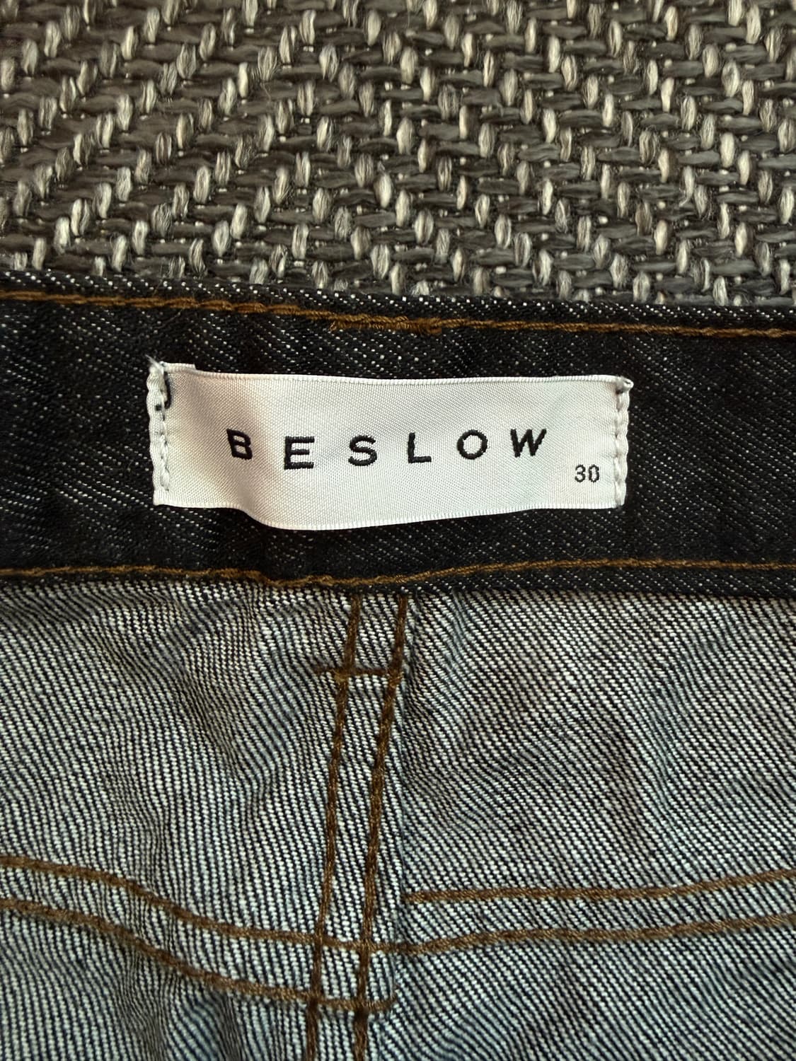 비슬로우 콤피 셀비지 데님팬츠 블랙 남자 30사이즈 상품이미지3