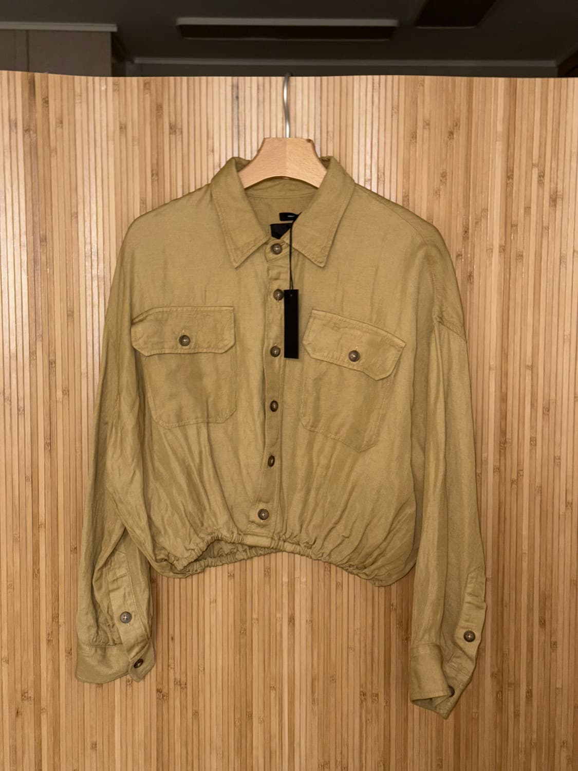 R13 크로스오버 유틸리티 버블 셔츠 카키 XS (새상품)  상품이미지5