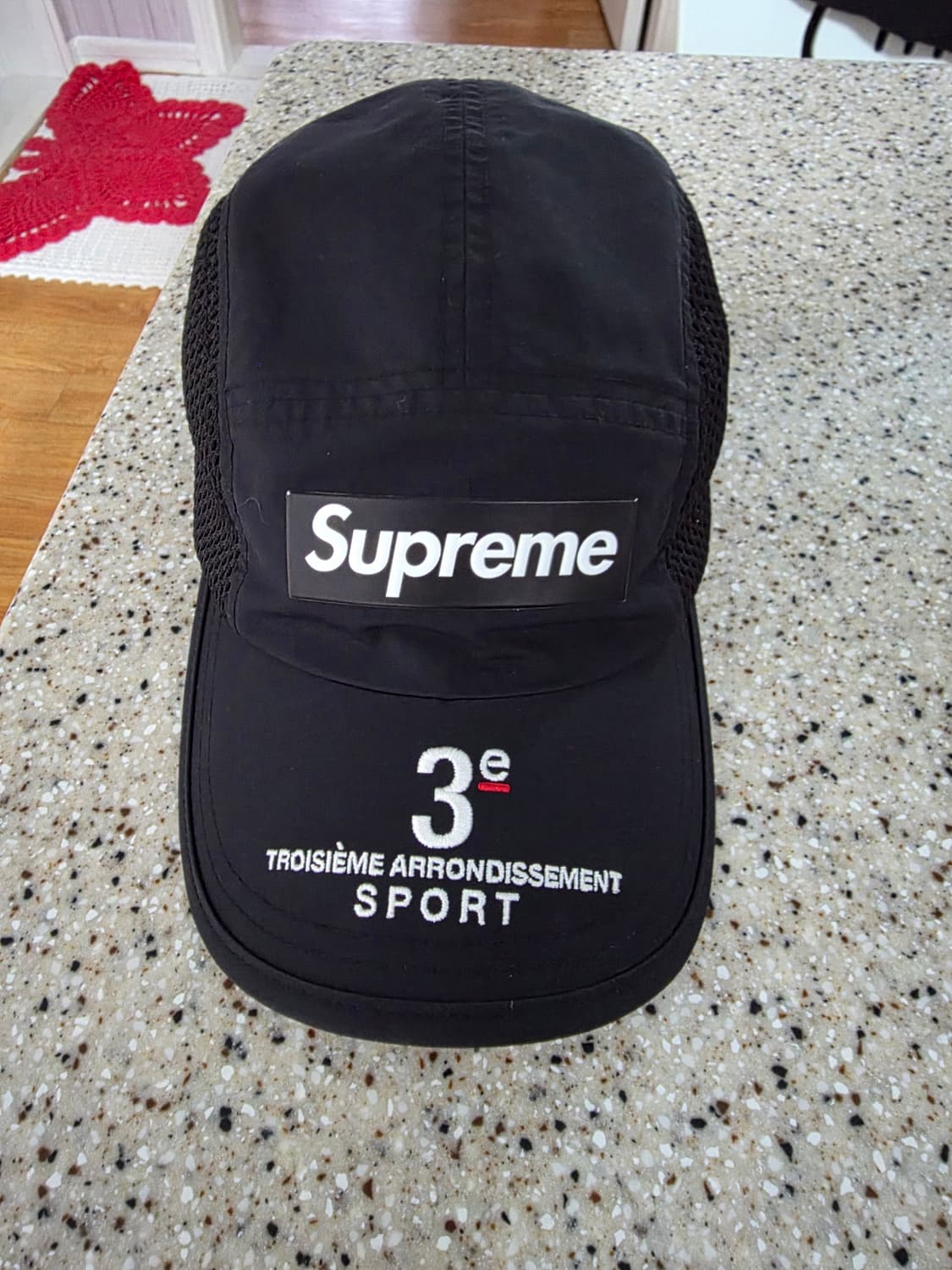 슈프림 메쉬 사이드 패널 캠프캡 블랙 - 24ss 상품이미지2