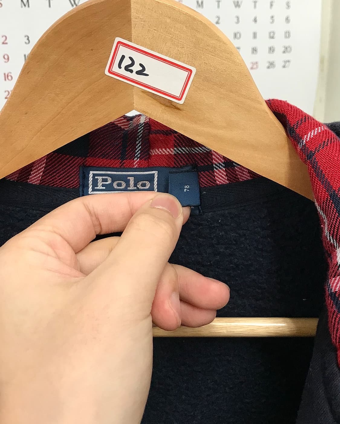 폴로 빅포니 기모 후드 집업 상품이미지3