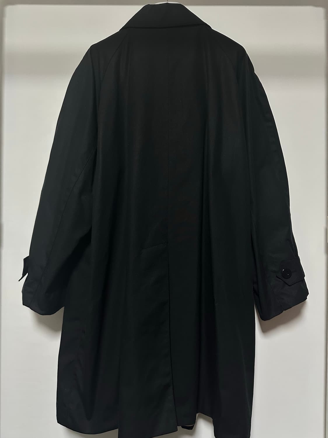 낫띵리튼 Volume waxed cotton trench (Black) 상품이미지4