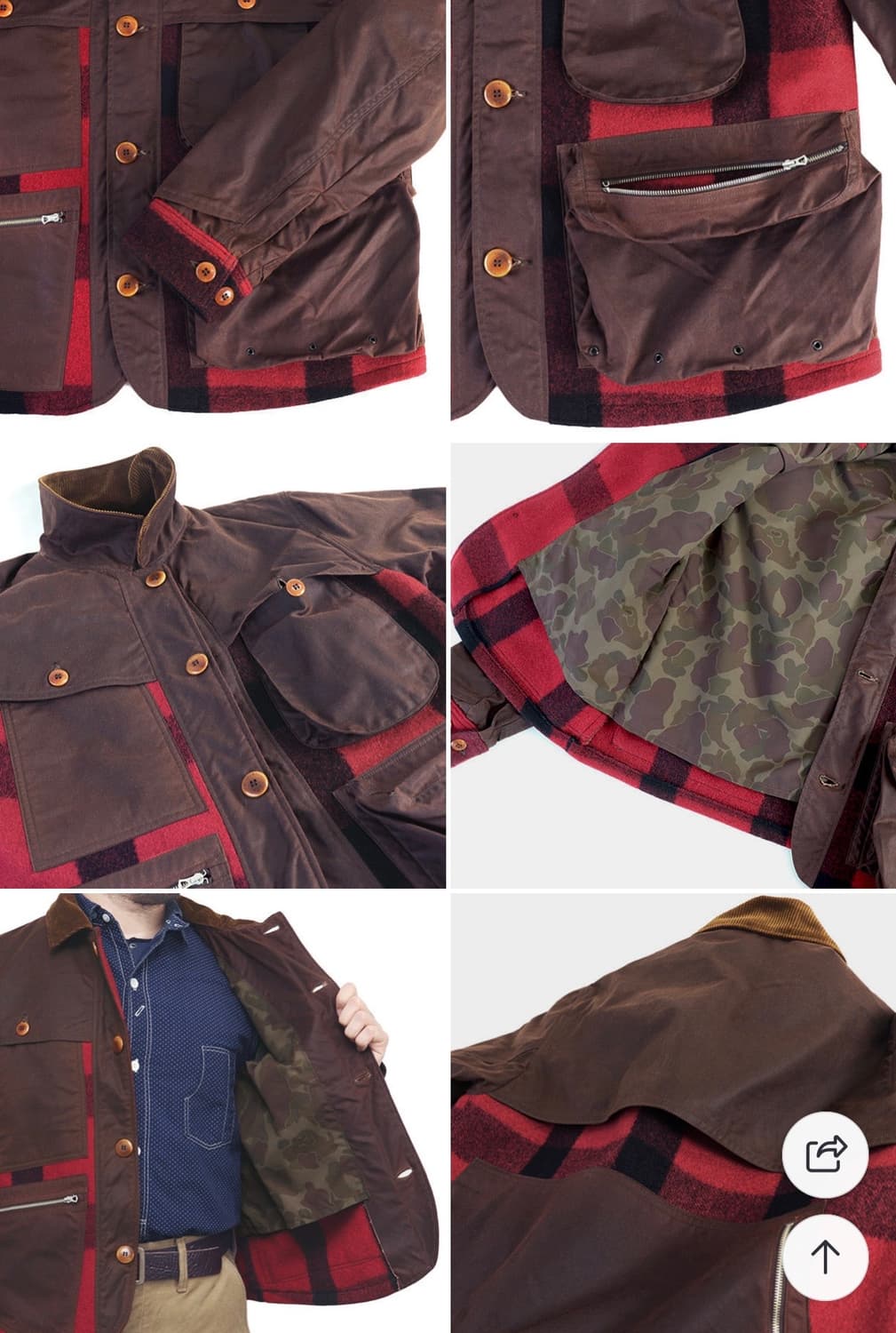 프리휠러스 유티카 왁스헌팅자켓 40(105) 상품이미지6