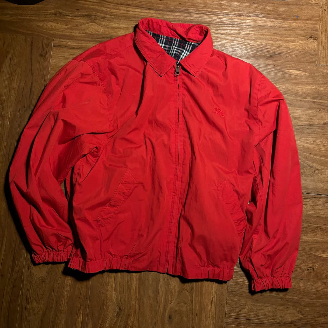 90s Burberrys reversible check bomber 상품이미지3