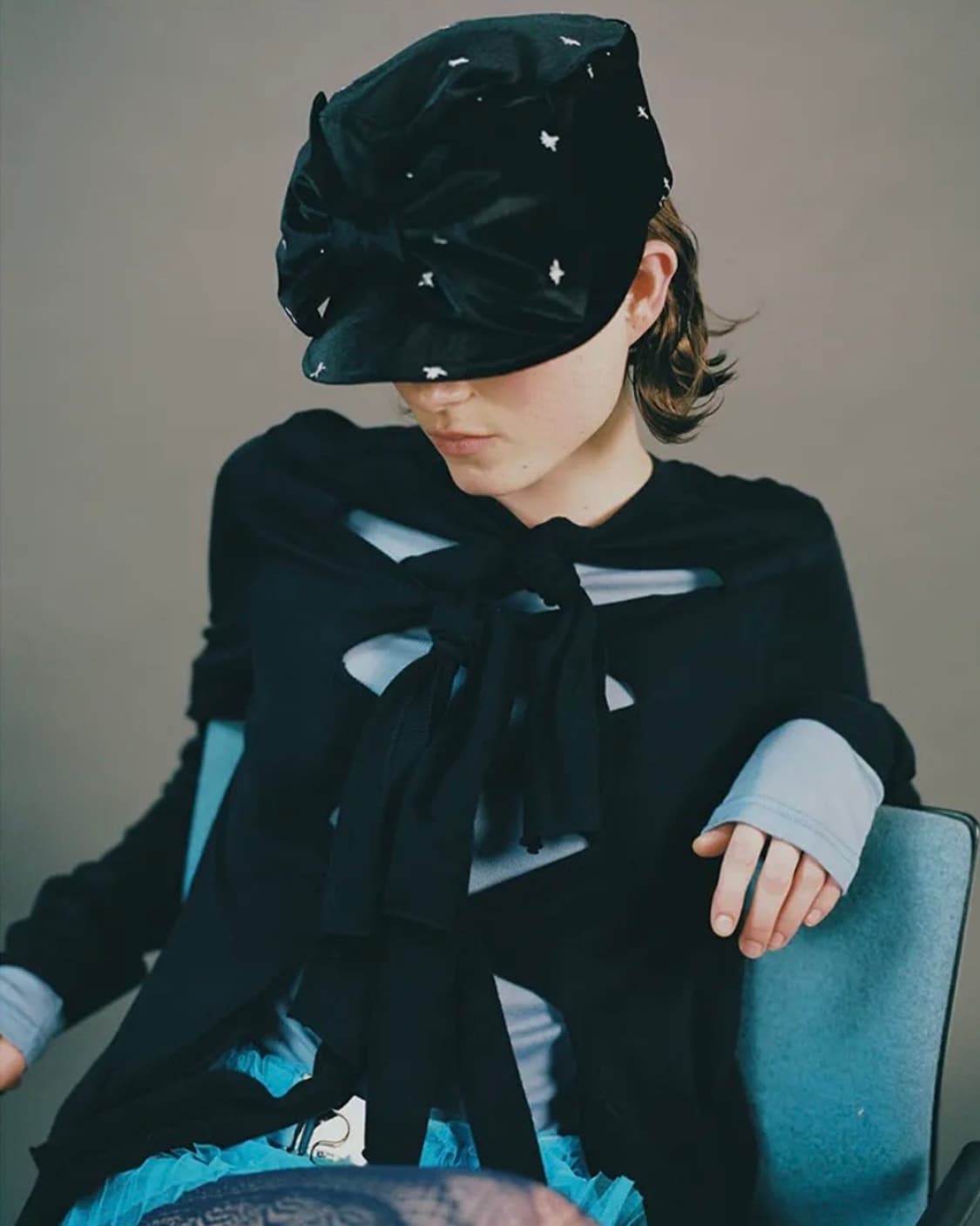 어썸니즈 BELLBOY CAP_RIBBON_VELVET 상품이미지2