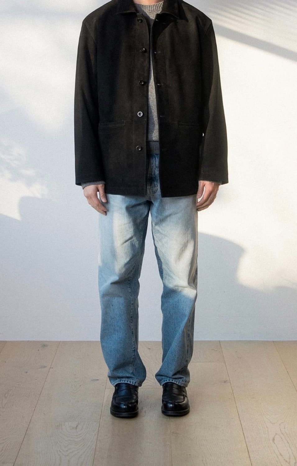 우드비 고트 스웨이드 카코트 블랙 3사이즈 상품이미지2