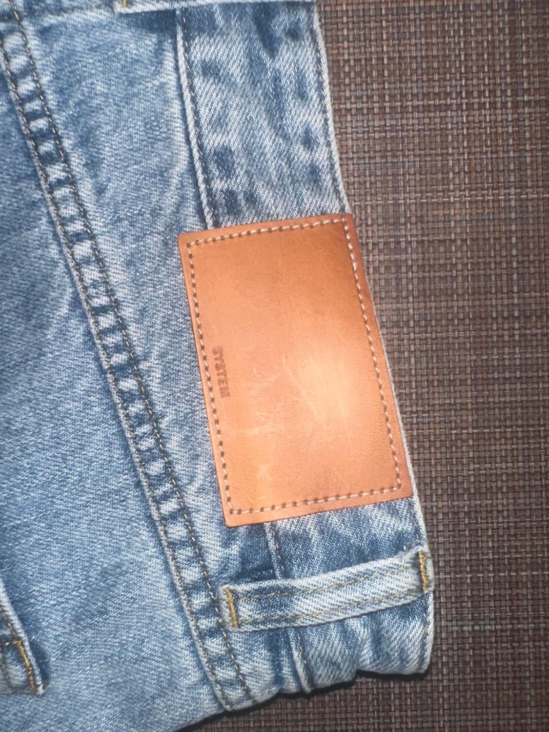 시스템 와이드 데님팬츠 상품이미지3