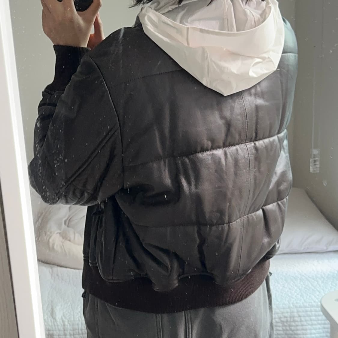 COS 코스 양가죽 자켓 우먼 M 브라운 상품이미지3