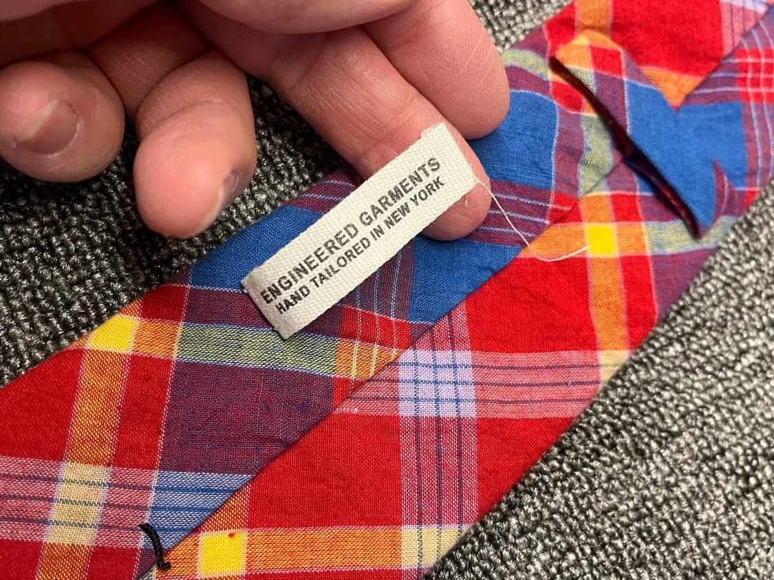 엔지니어드가먼츠 체크패턴 넥타이  상품이미지3