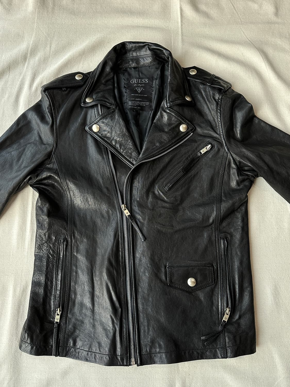 게스 양가죽 라이더 자켓 100 상품이미지2