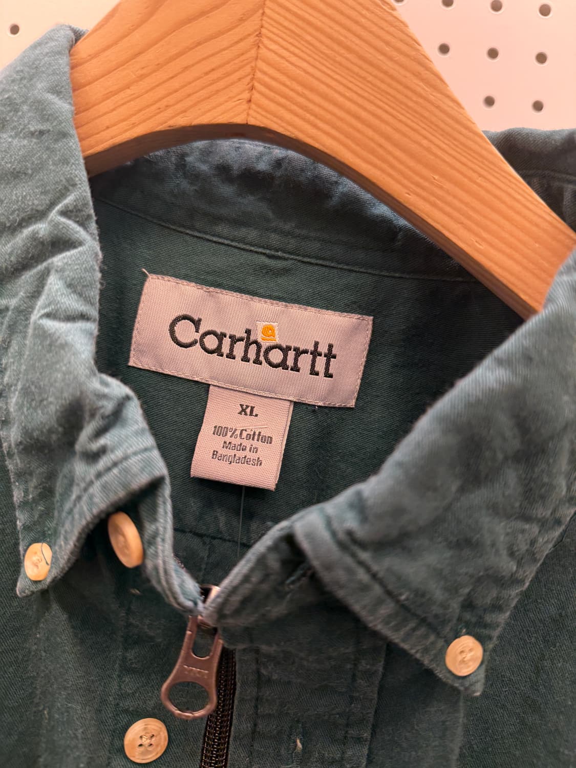 칼하트 크롭 집업 자켓 그린 U510 상품이미지4