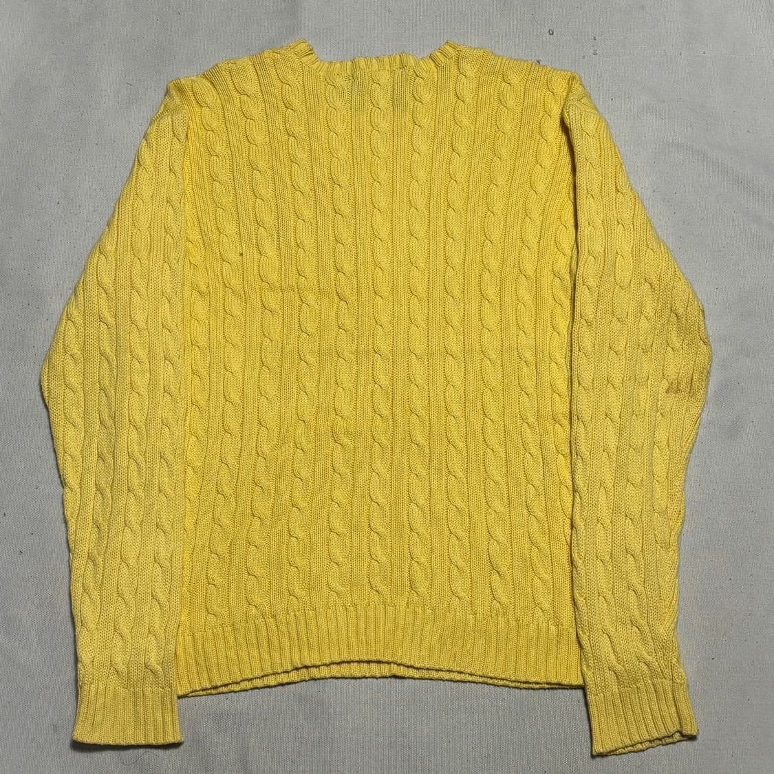 L 폴로랄프로렌 여성 옐로우 케이블 니트 상품이미지3