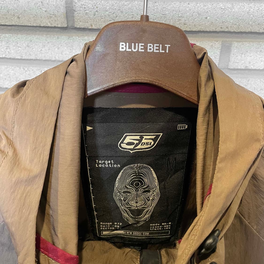 피프티파이브 디젤 나일론 후드 자켓 투포켓 스트링 디테일 브라운 상품이미지6