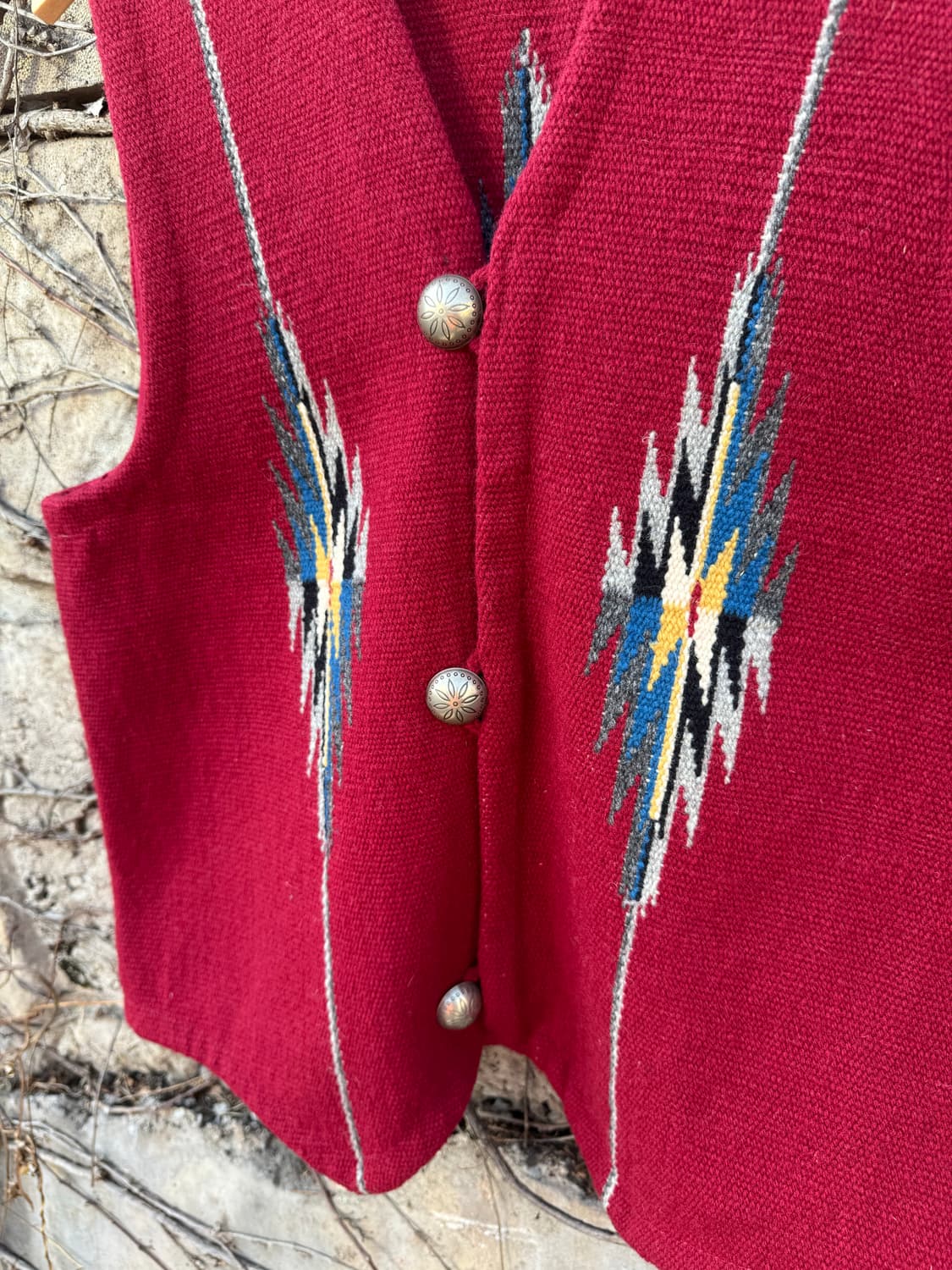 빈티지 nambe 위버 메이드 핸드 우븐 울 오르테가 치마요 베스트 상품이미지5