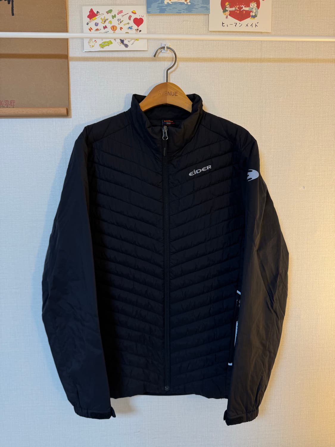 [L]아이더 하이브리드 경량패딩 자켓 블랙 상품이미지1