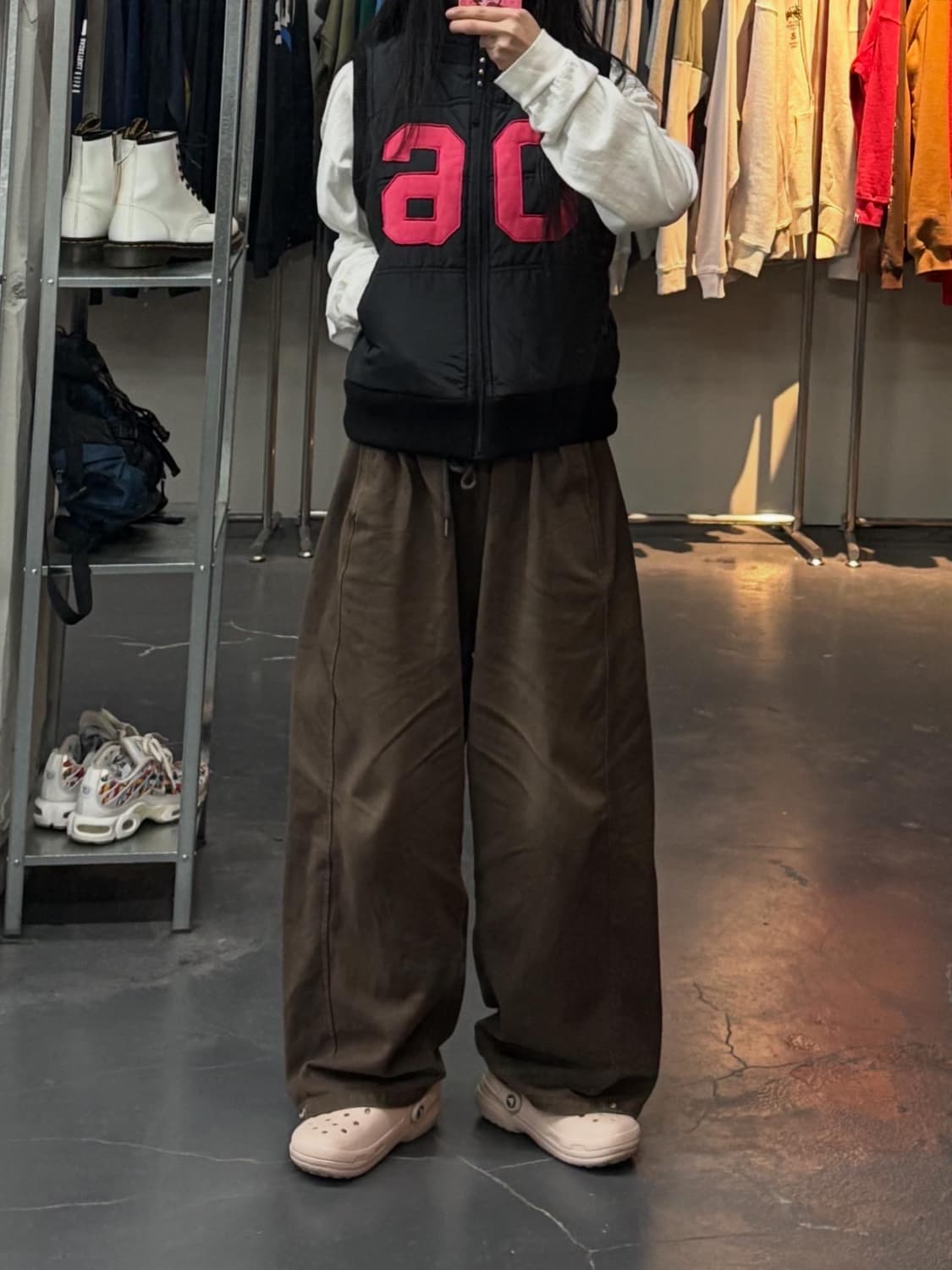 DOHC 백로고 패딩 베스트 A3150 상품이미지1