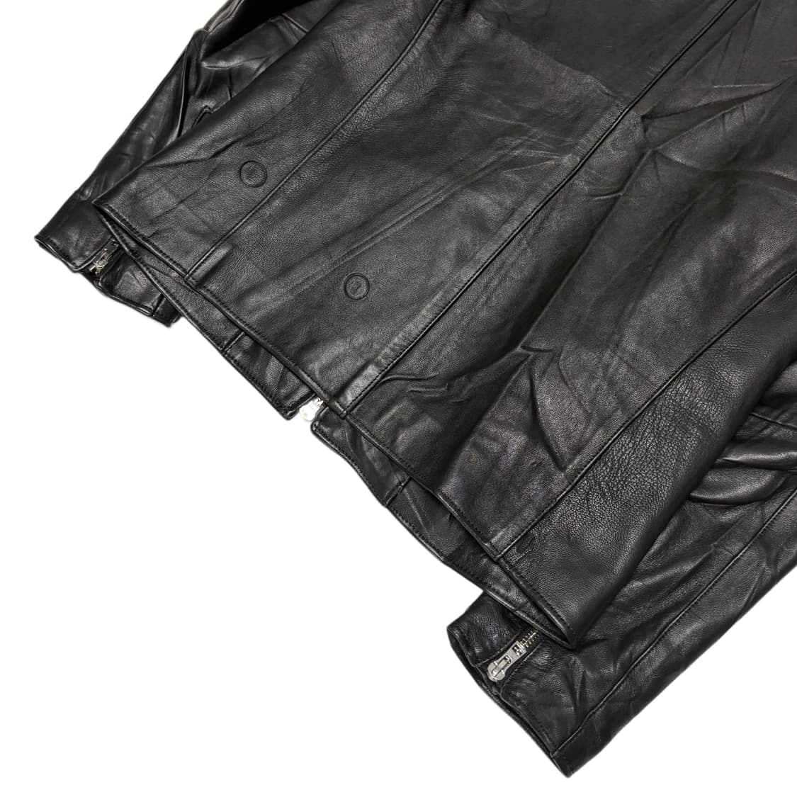 china collar leather jacket 상품이미지6