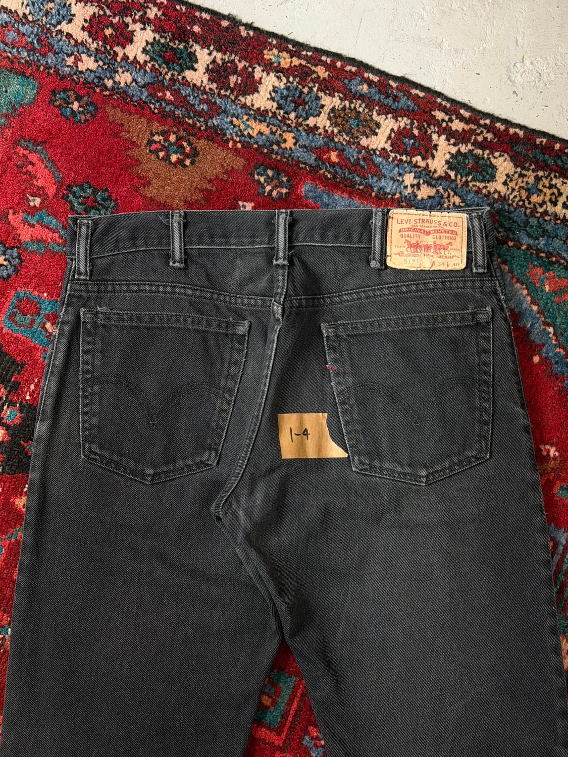 00's 빈티지 리바이스 517 블랙 부츠컷 플레어진 상품이미지6