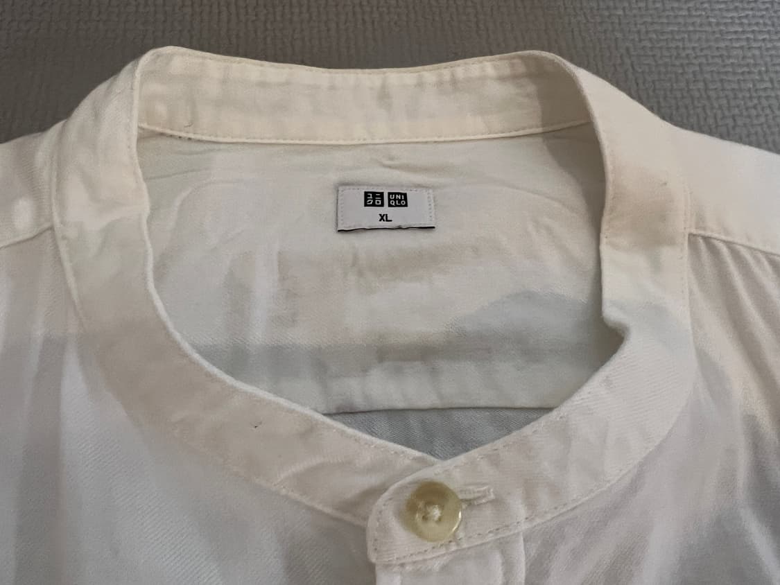 무료배송 - 유니클로 차이나넥 긴팔셔츠(화이트) XL 상품이미지3