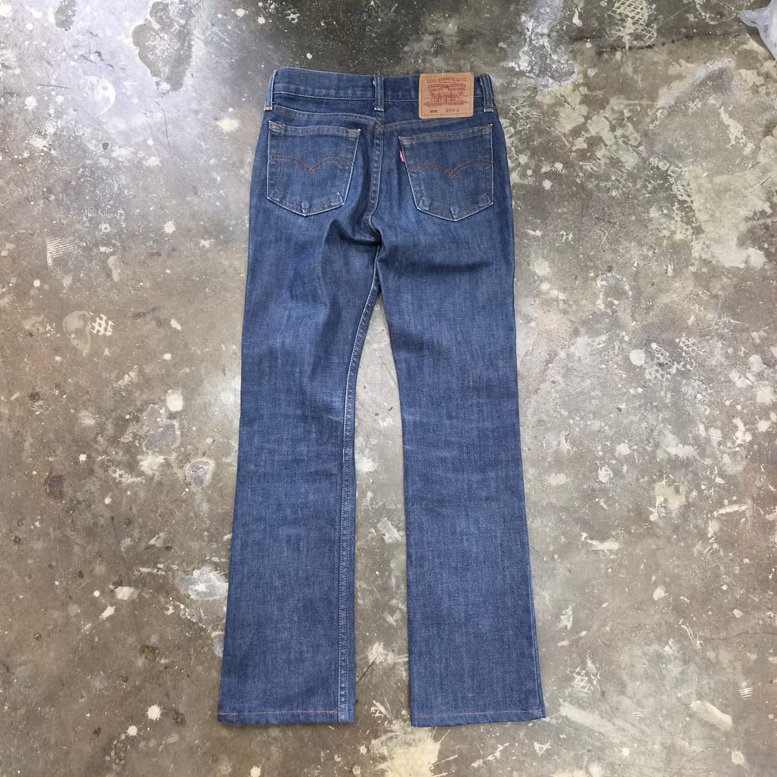 26) 리바이스599 인디고 세미부츠컷 청바지 데님팬츠 상품이미지4