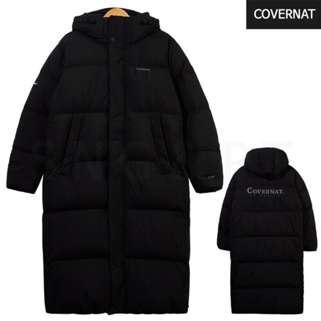 커버낫 덕다운 롱패딩 블랙 M 상품이미지1