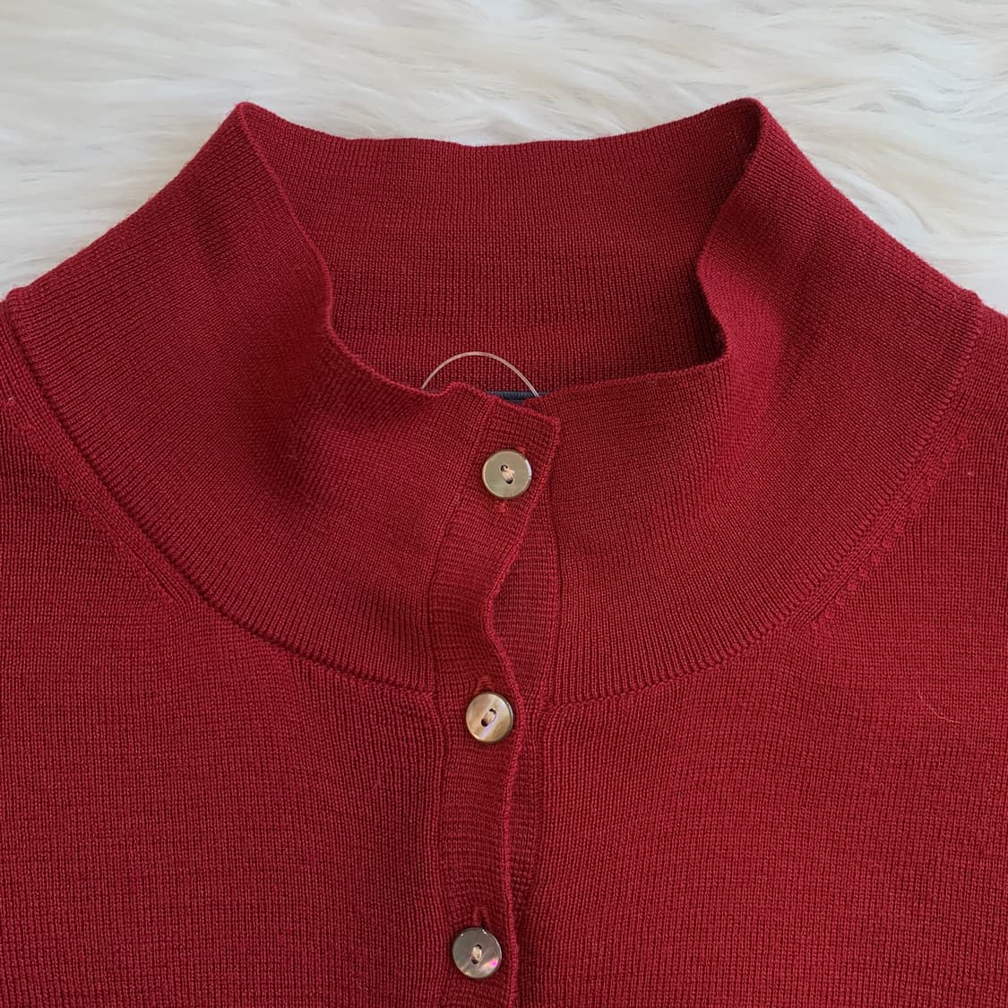 일본 빈티지 Aquascutum 헨리넥 7부 니트 1674 상품이미지4