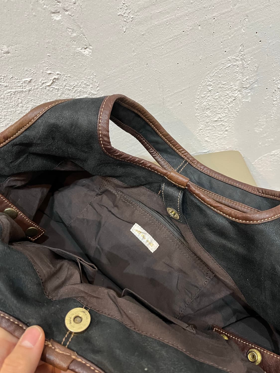 off the wall JPN 스웨이드 위빙 숄더백 토트백 상품이미지8