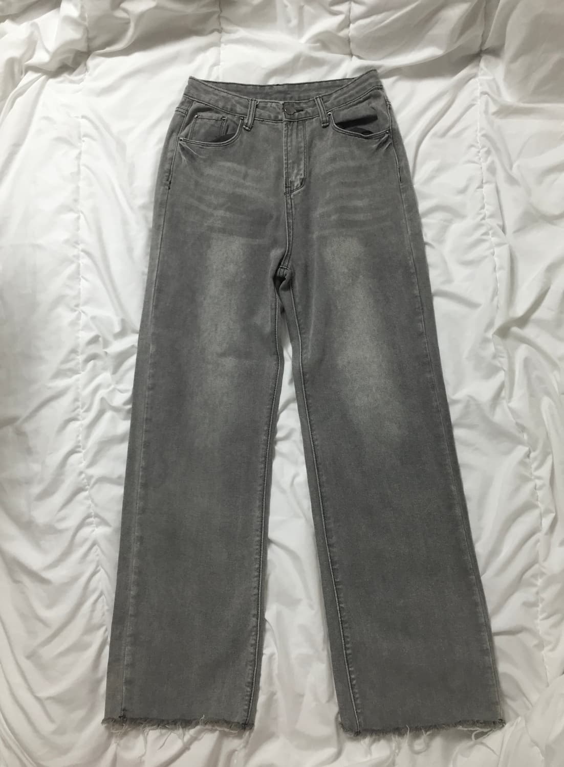 빈티지 그레이쉬 워싱 데님 그레이진 상품이미지1