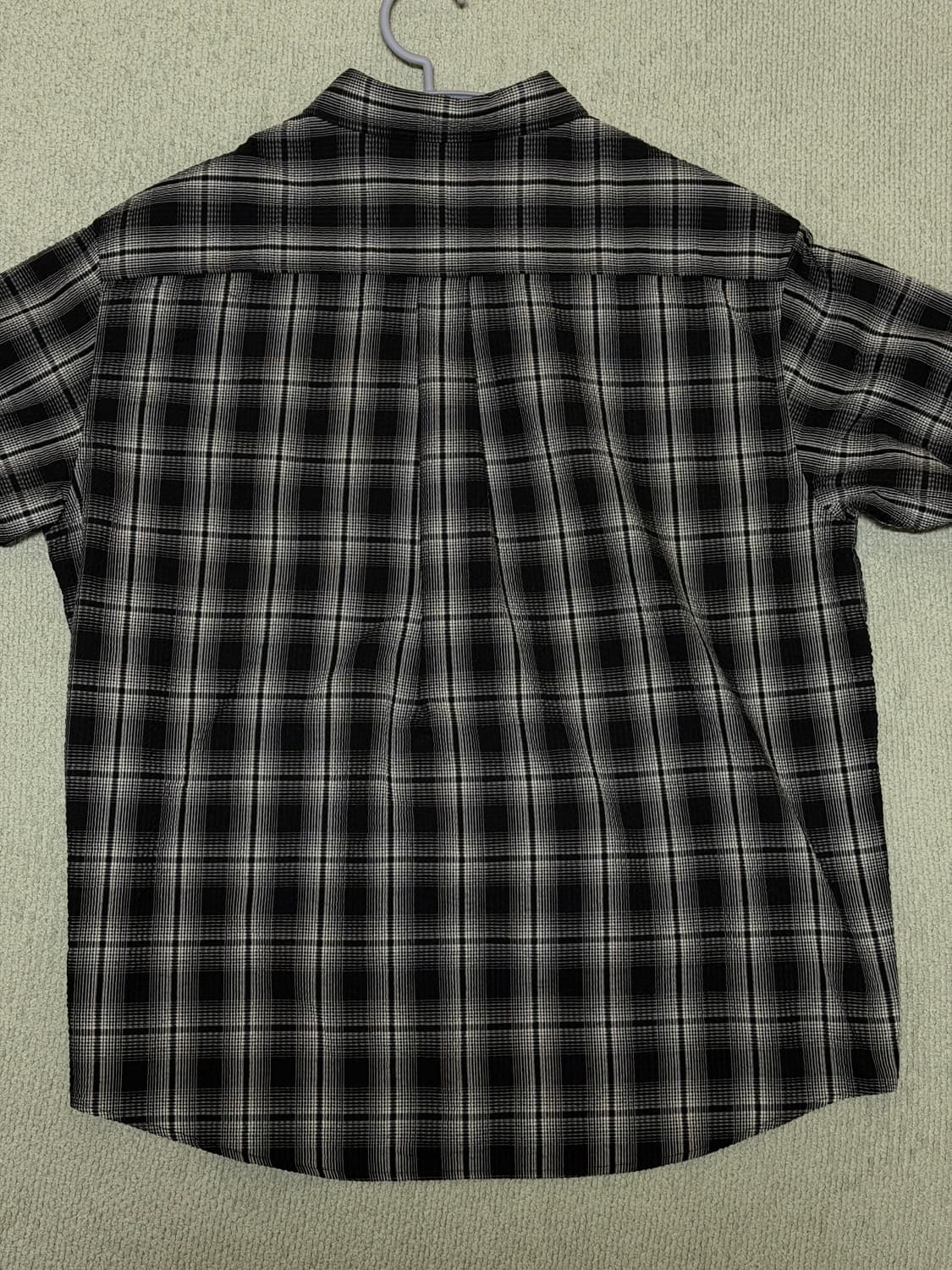 인템포무드 시어서커 체크셔츠 L 상품이미지3